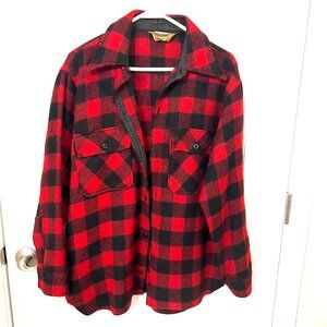 Rare Hercules Sears Red and Black Wool Work Jacket